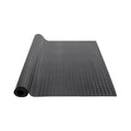 Diamond-Plate Rubber Flooring Roll, 3 Mm X 4 Ft X 10 Ft Garage Floor Mat, SBR Rubber Garage Flooring Roll, Easy To Clean, Diamond Plate Rubber Mat For Under Cars, Garage Industry Gym, Black
