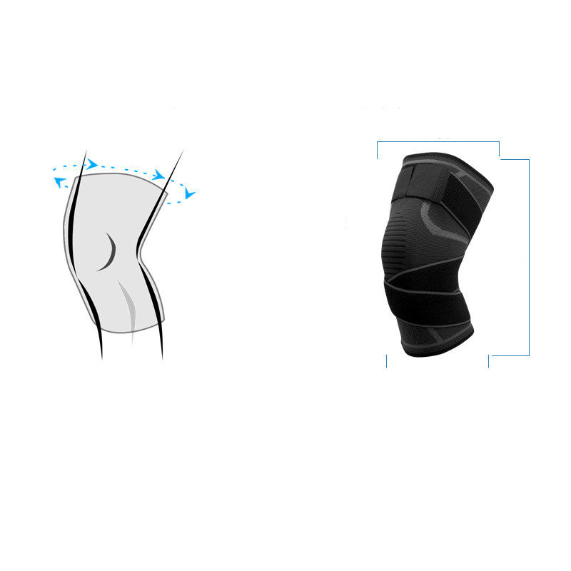 Cross-Strap Compression Knee Pads – Sports & Gym Support