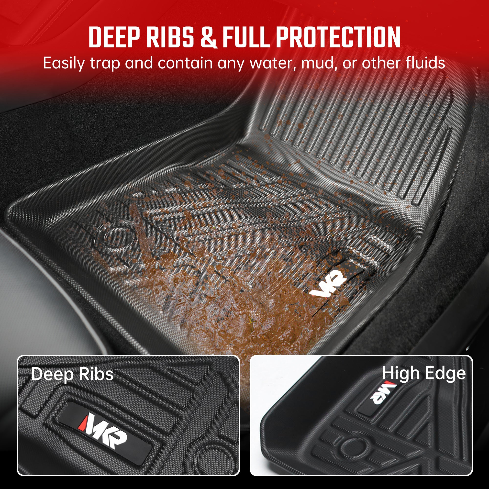 TPE Floor Mat For Tesla Model 3 2023-2025