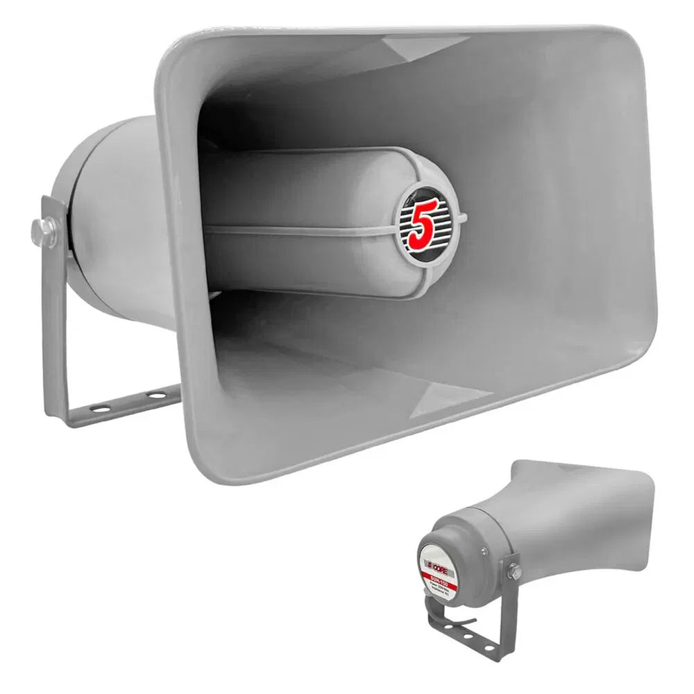 5 Core PA Horn 200W Loud Speaker 10 Inch Bull Horn Loud Audio 8Ohm All Weather Indoor Outdoor Use
