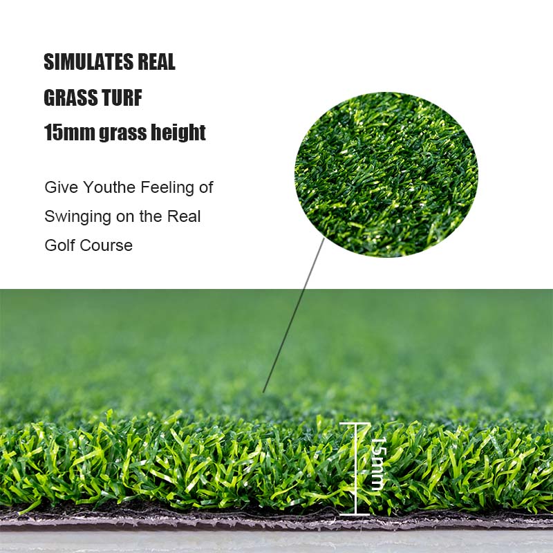 Golf Hitting Mats - 3.8x5 Artificial Turf Training Mat For Indoor-Outdoor Swing Practice