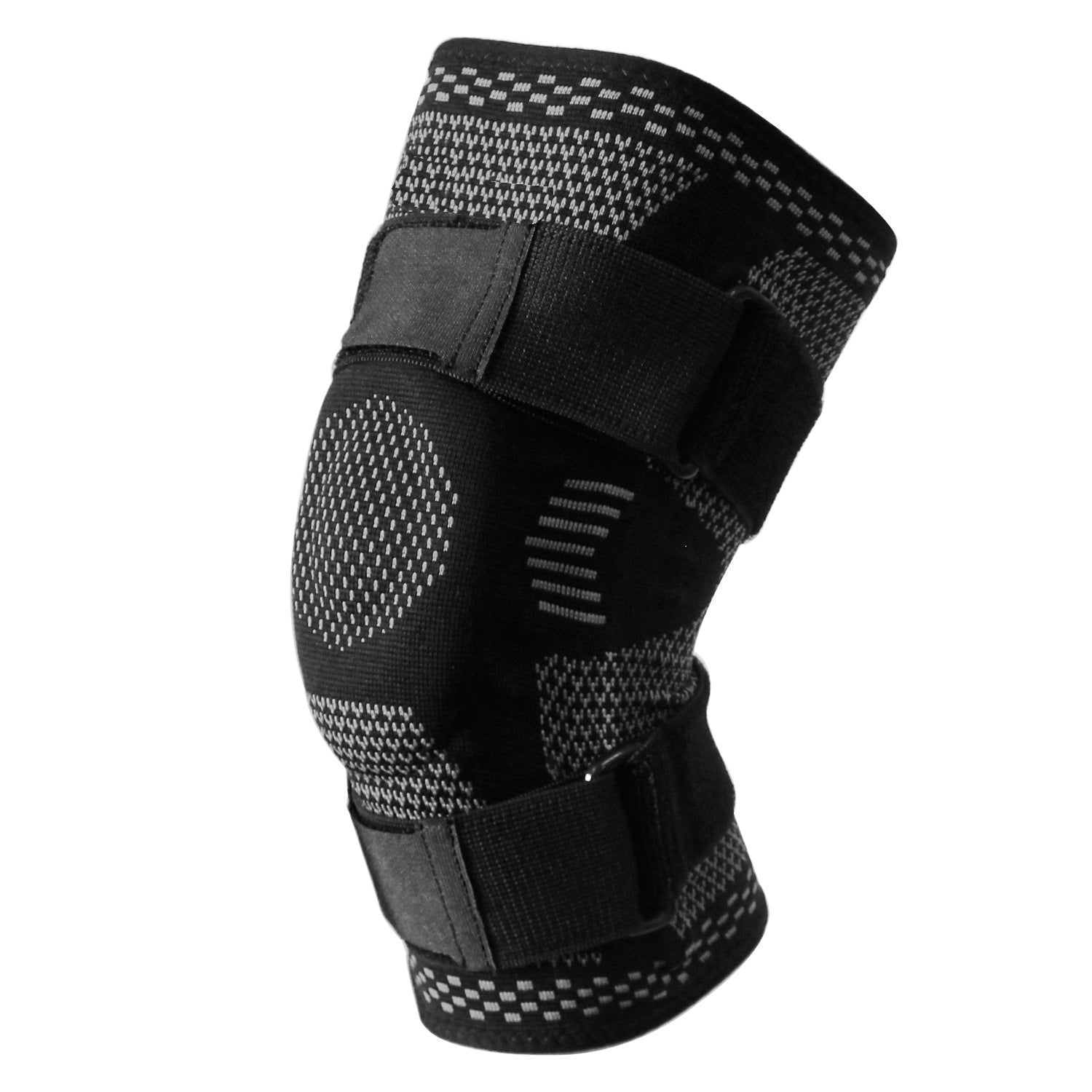 Knitted Compression Knee Sleeve with Silicone Strap – Sports Support