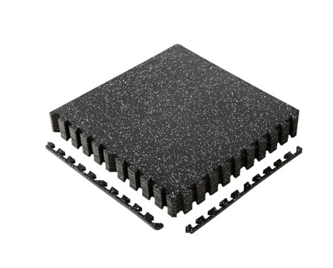 Interlocking Rubber Floor Tiles, Fitness MATS 1-2 Inch Thick, Floor Rubber MATS, Anti-slip