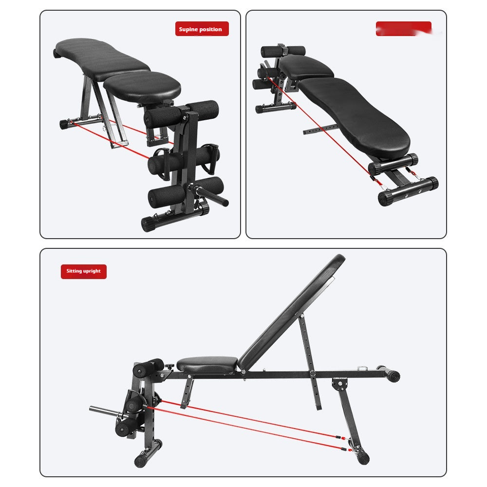 Dumbbell Bench Foldable Adjustable Indoor Fitness Chair