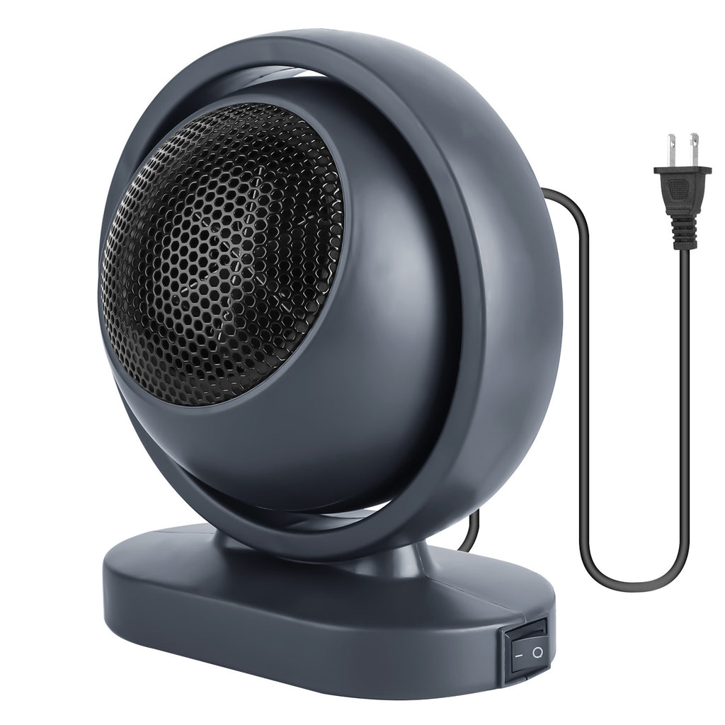 1Pc 380W Space Heater With 30 Degree Tilting Angle 3S Fast Heating Portable Desktop Electric Heater For Indoor Use With Overheat Protection Tip Over Protection For Home Office